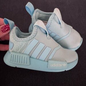 Adidas Kids Sky Blue Slip-On Sneakers